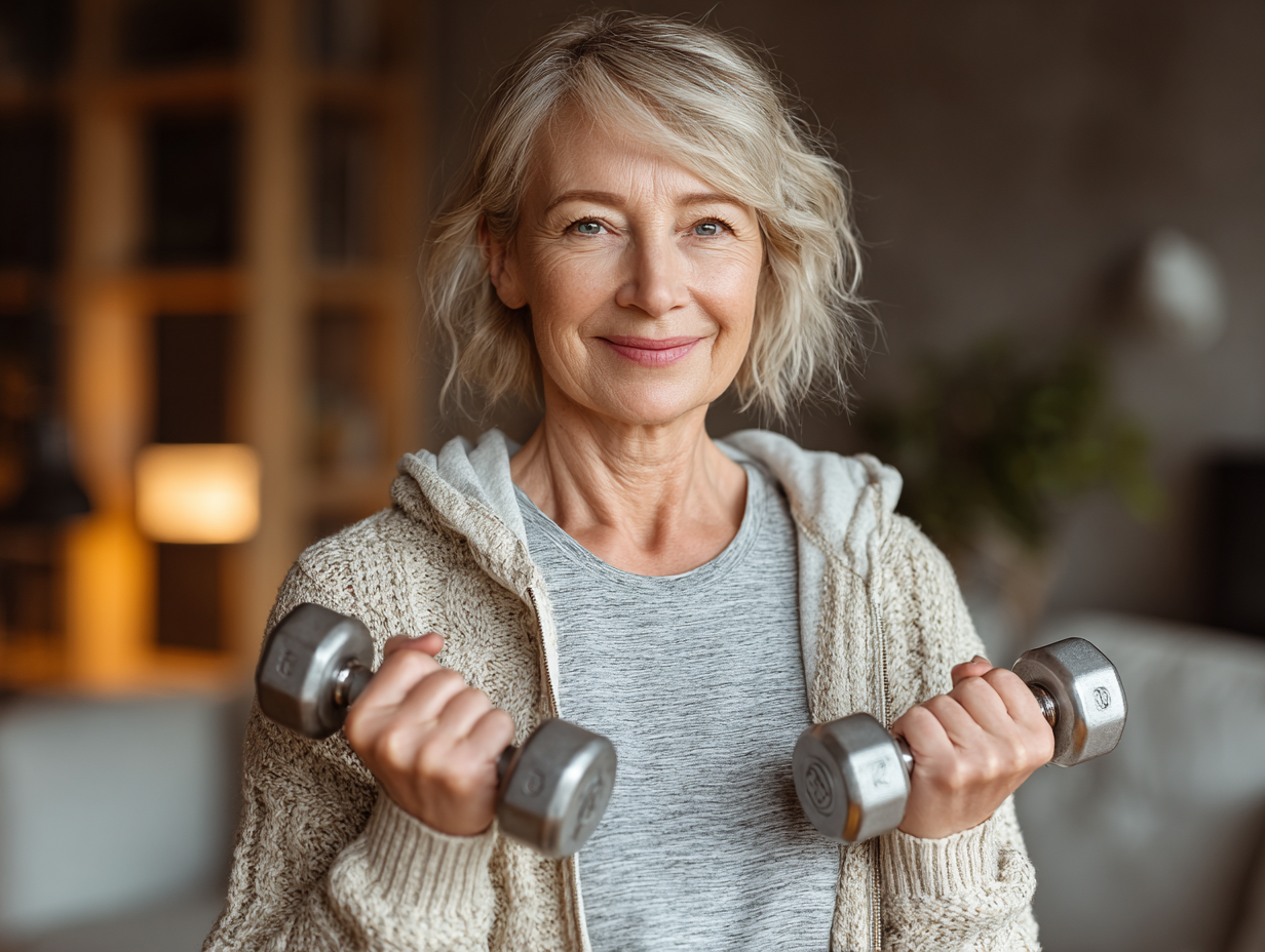 Людина середнього віку займається садівництвом в оранжереї